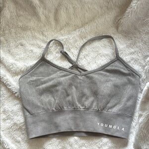 YoungLA Gray Sports Bra new w/o tag
